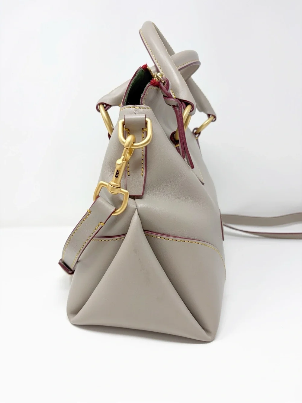 Dooney & Bourke Florentine Satchel 38 Rare Taupe Color